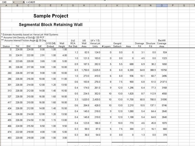 Segmental retaining wall document preview