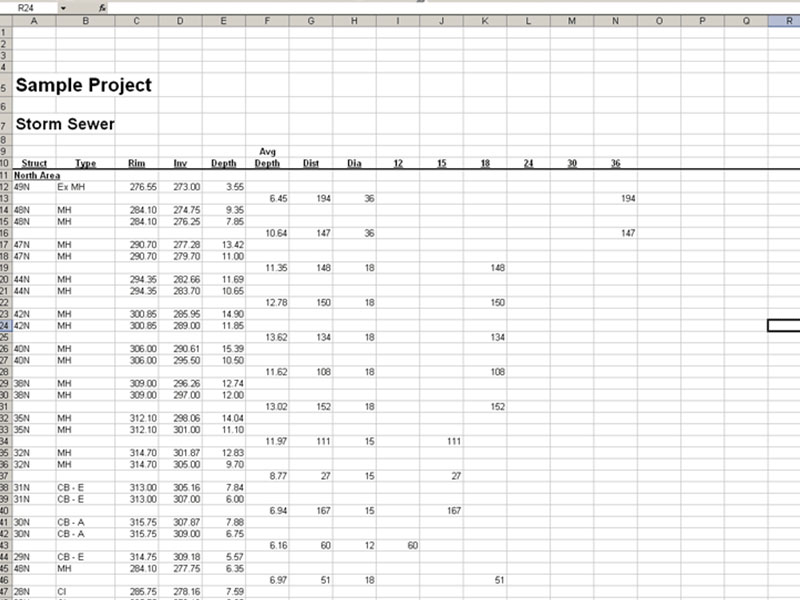 Storm sewer document preview